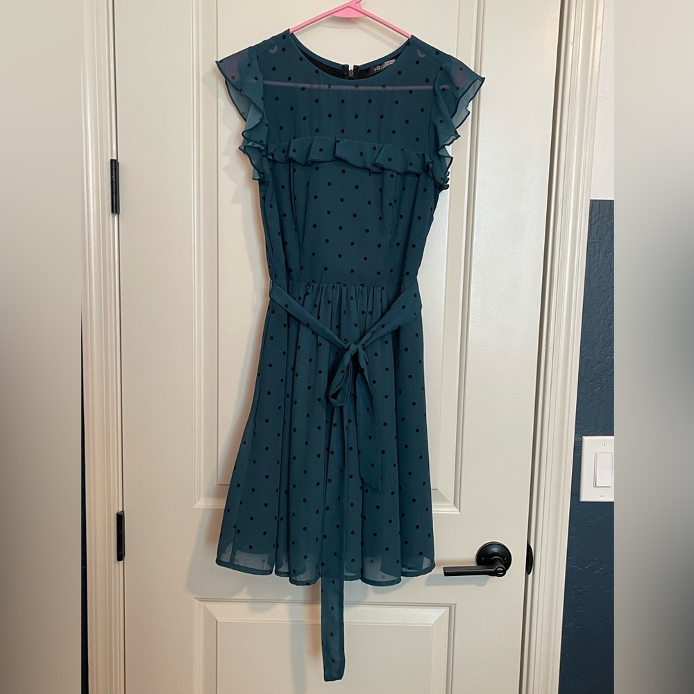Polka Dot Mini Dress - Size Small